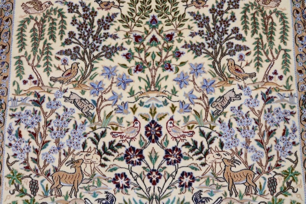 Persian Rug Nain 164 x 124 cm Cork Wool Hand-knotted