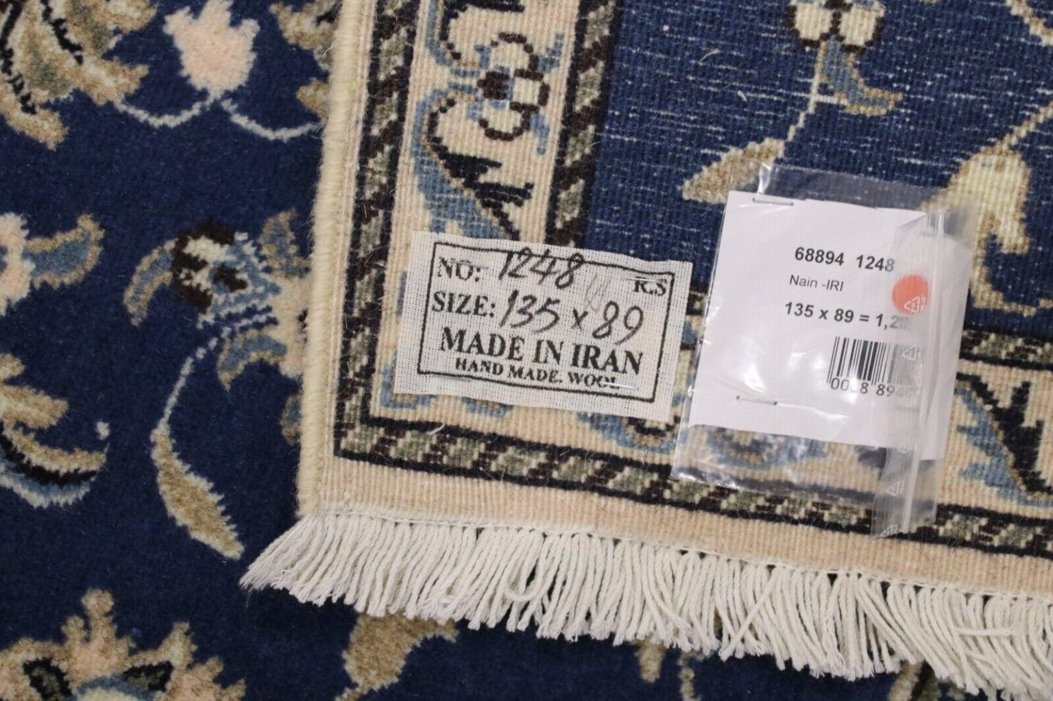 Persian Rug Nain 135 x 89 cm Wool Hand-knotted