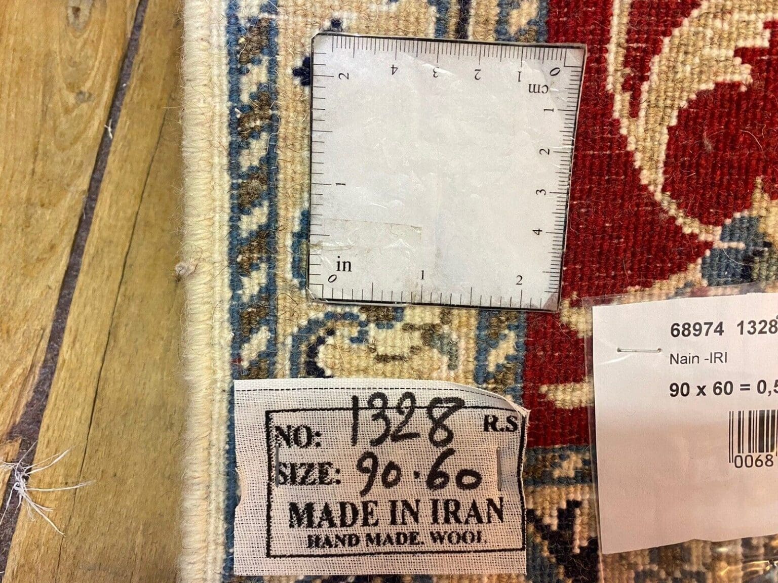 Persian Rug Nain 90 x 60 cm Wool Hand-knotted