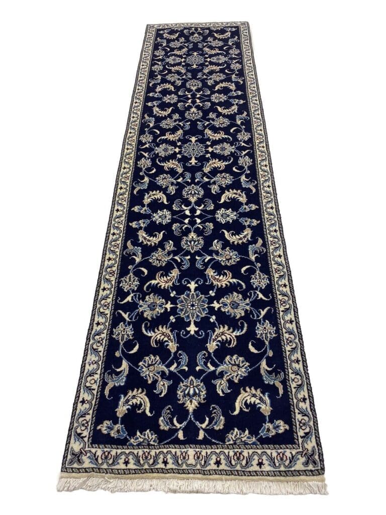 Persian Rug Nain 297 x 77 cm Wool Hand-knotted
