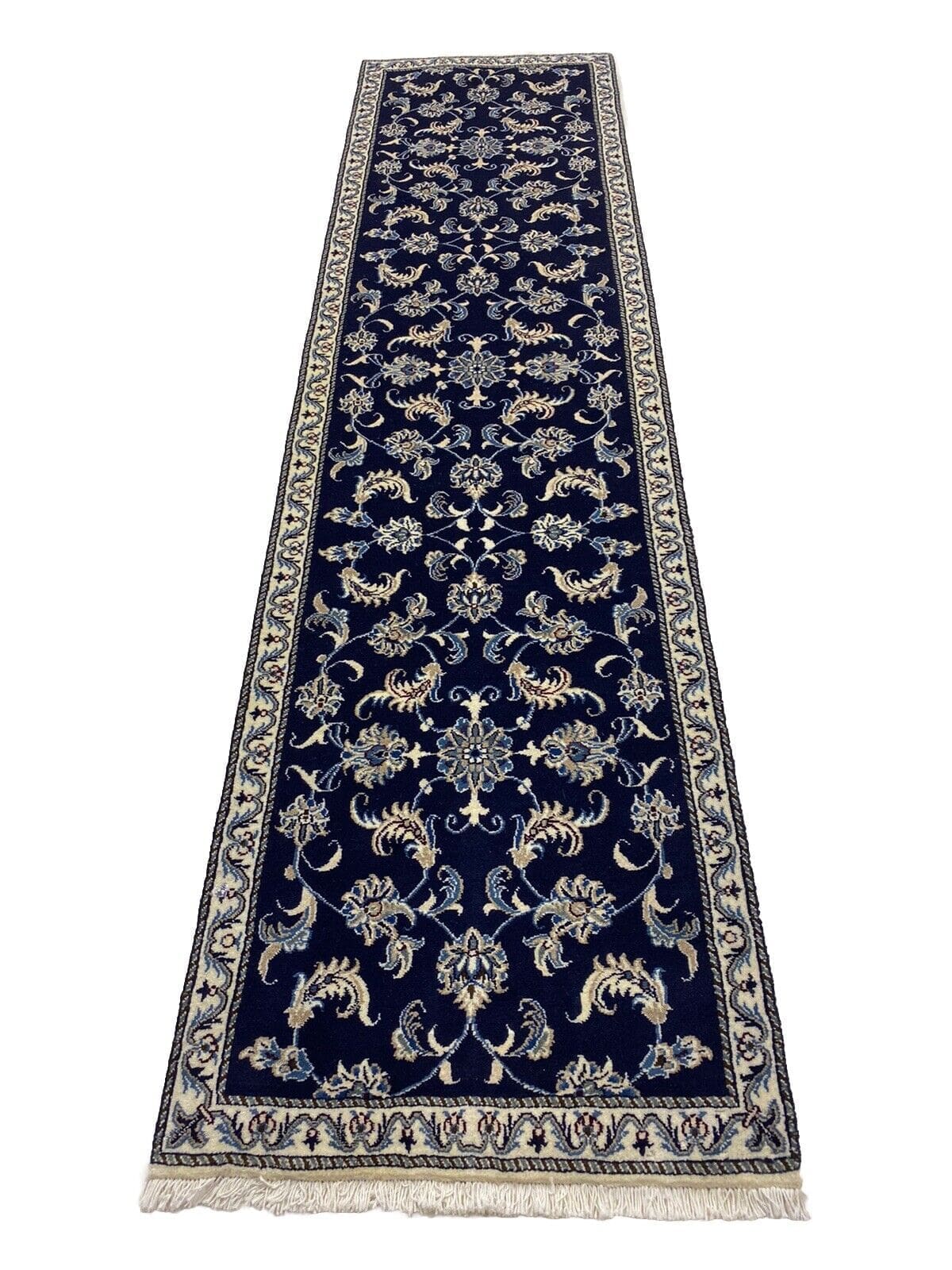 Persian Rug Nain 297 x 77 cm Wool Hand-knotted