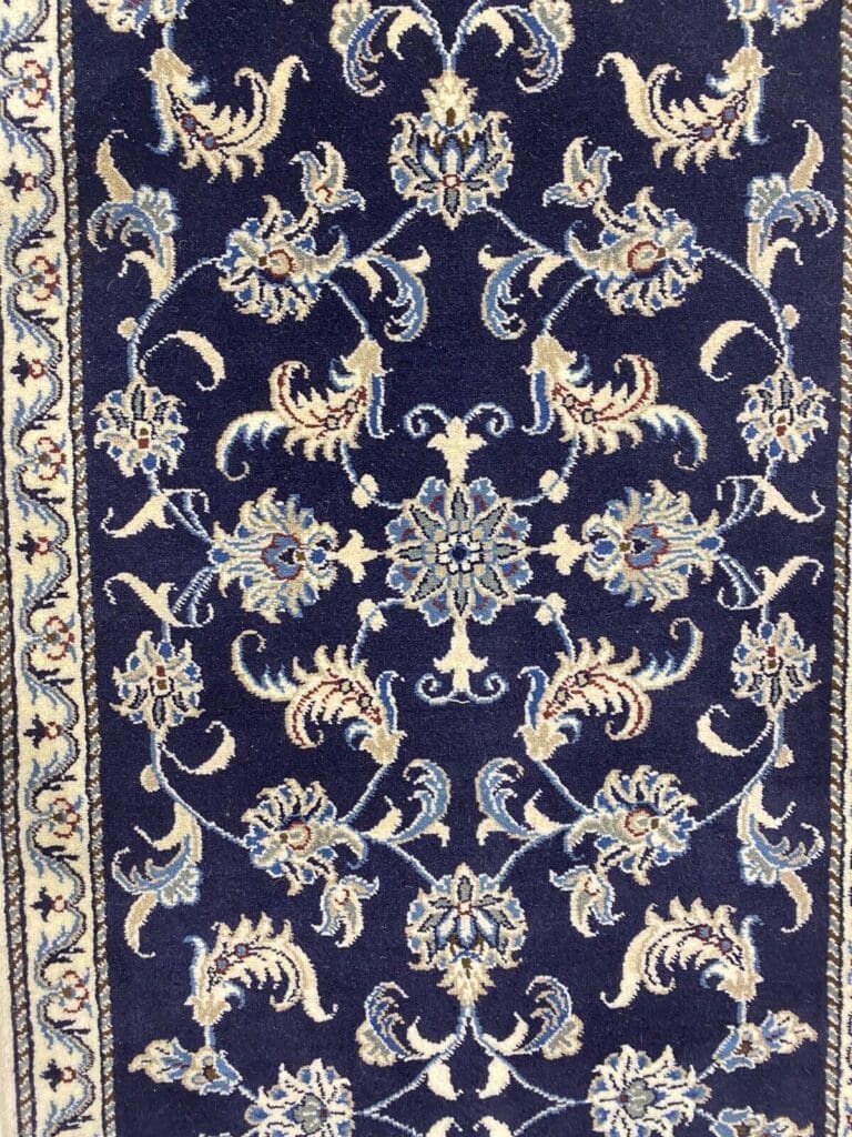 Persian Rug Nain 297 x 77 cm Wool Hand-knotted