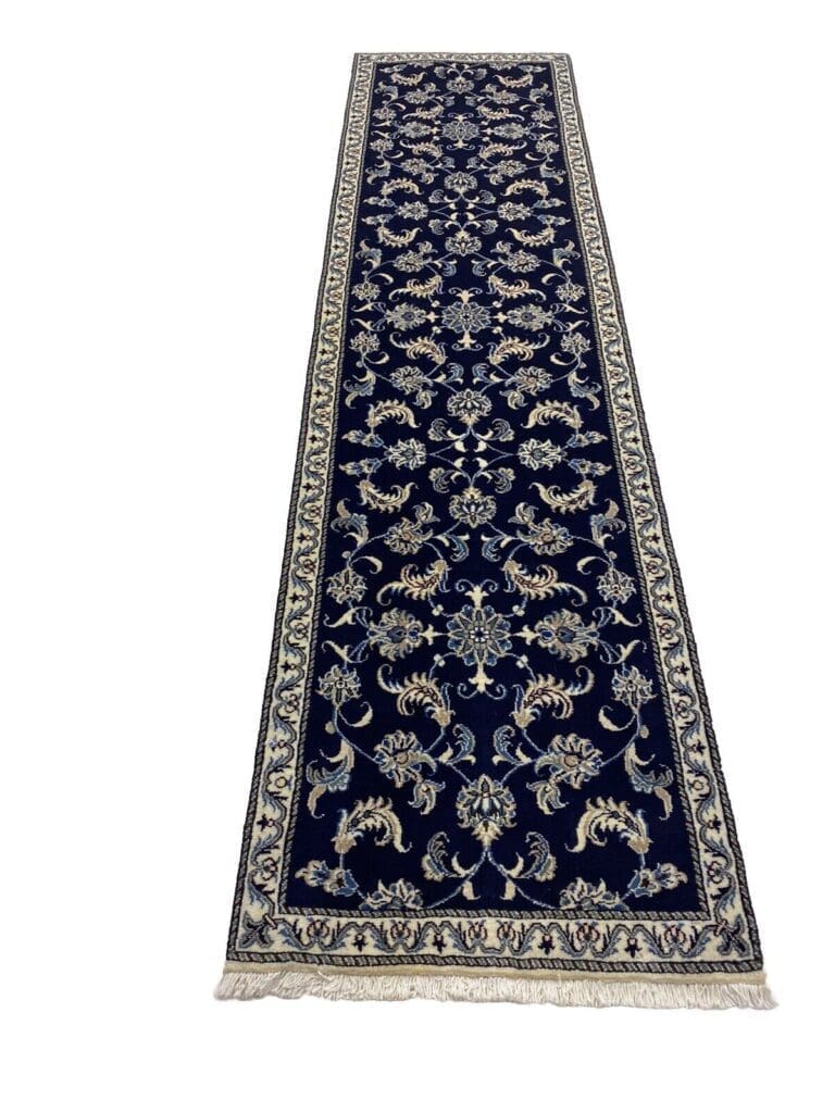 Persian Rug Nain 297 x 77 cm Wool Hand-knotted