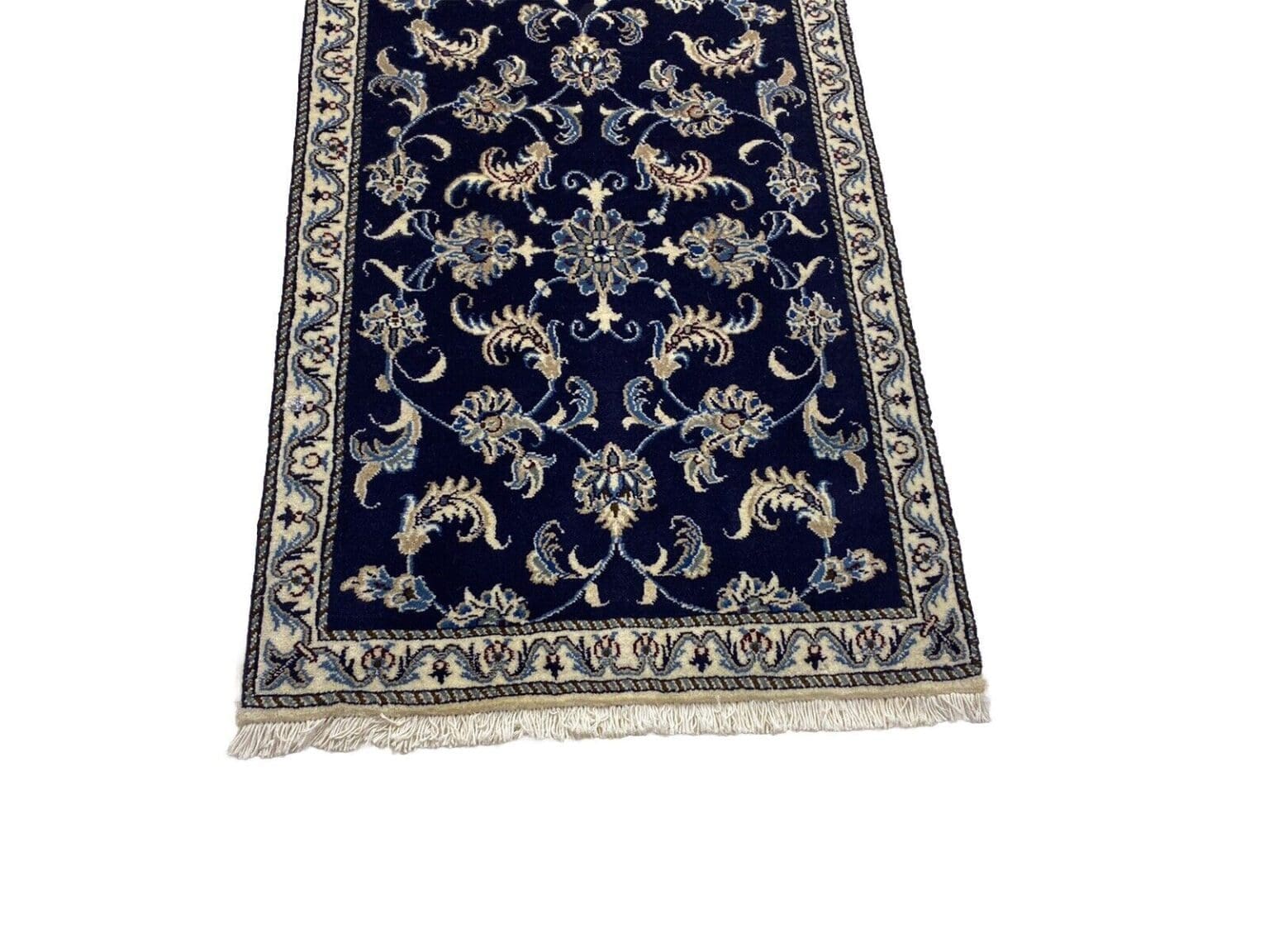 Persian Rug Nain 297 x 77 cm Wool Hand-knotted