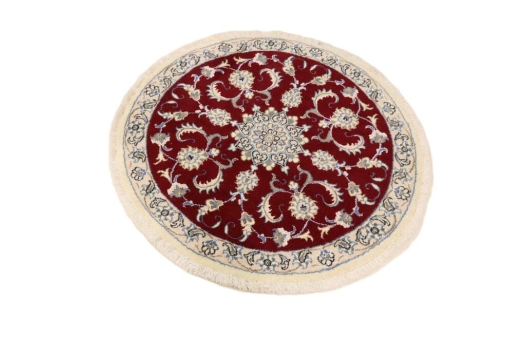 Persian Rug Nain 100 x 100 cm Wool Hand-knotted