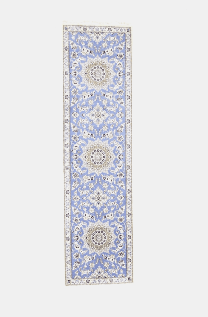 wunderschoner-nain-9-la-perserteppich-298-x-82-cm-mit-ca-500000-knoten-m-1-1 Persian Rug Nain 298 x 82 cm Hand-knotted (Sold)