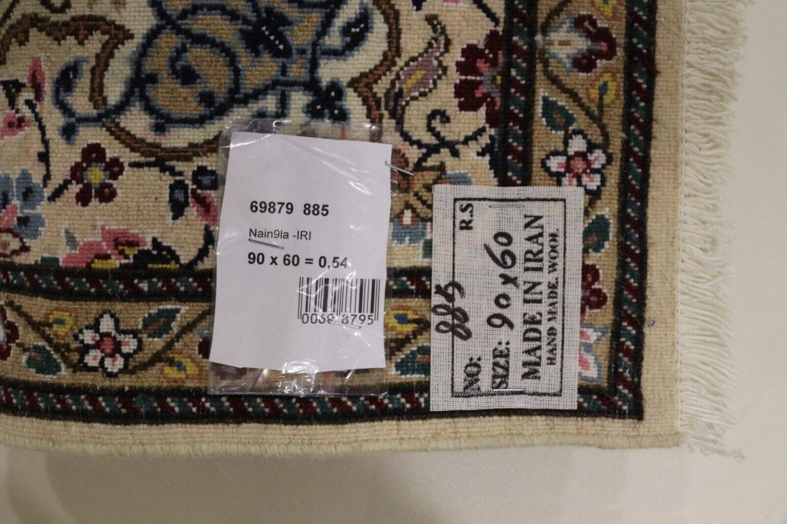 Persian Rug Nain 90 x 60 cm Wool Hand-knotted