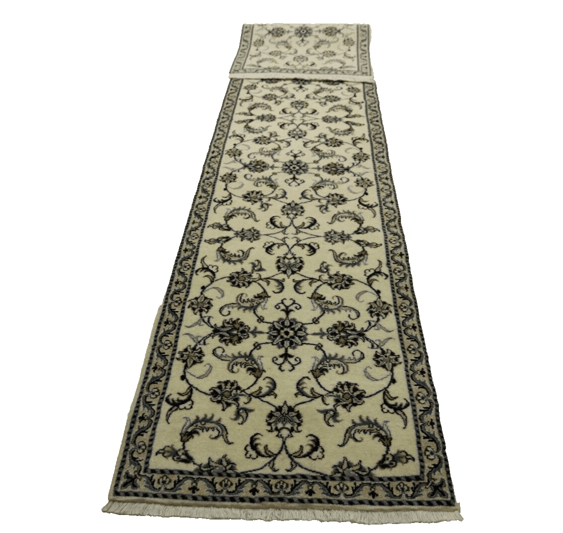 Persian Rug Nain 380 x 80 cm Wool Hand-knotted