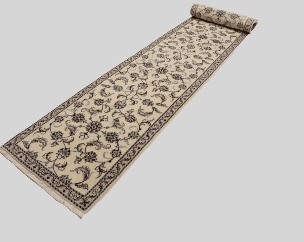 Persian Rug Nain 380 x 80 cm Wool Hand-knotted