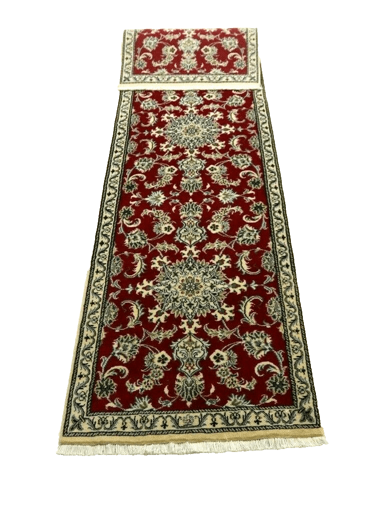Persian Rug Nain 294 x 77 cm Wool Hand-knotted