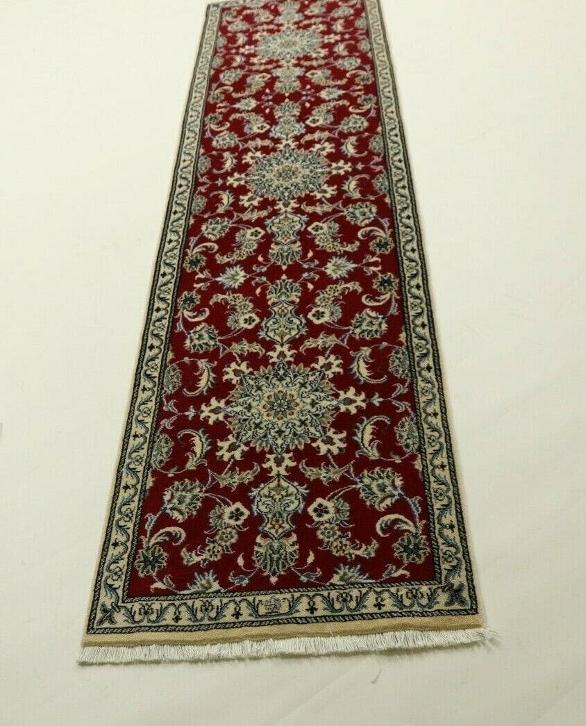 Persian Rug Nain 294 x 77 cm Wool Hand-knotted