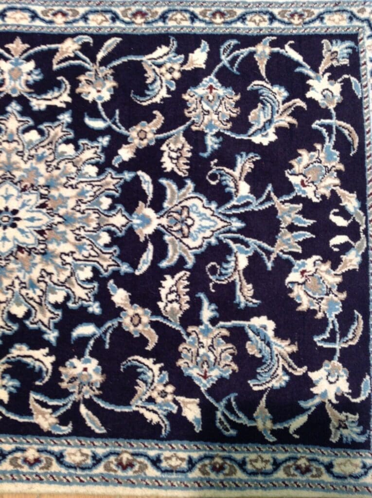 wunderschoner-orientteppich-nain-148-x-90-cm-300000-knoten-100-1-4 Persian Rug Nain 148 x 90 cm Wool Hand-knotted