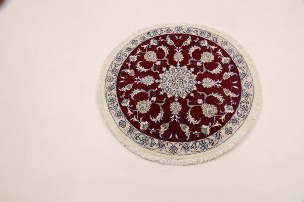 Persian Rug Nain 100 x 100 cm Wool Hand-knotted