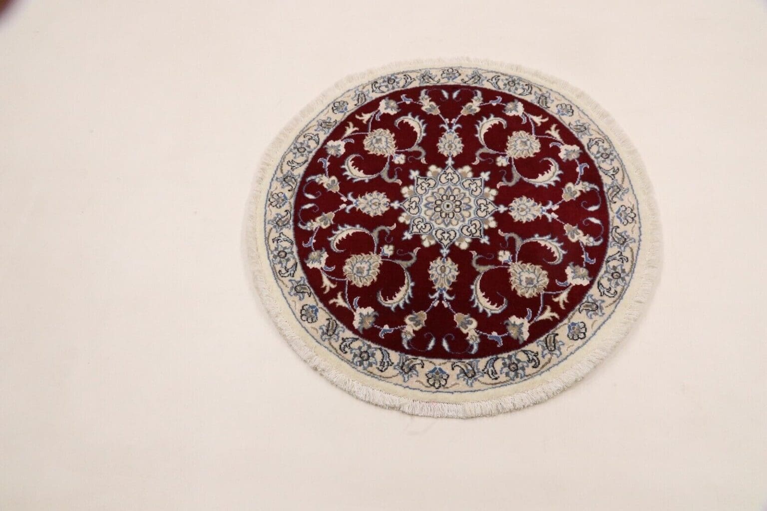 Persian Rug Nain 100 x 100 cm Wool Hand-knotted