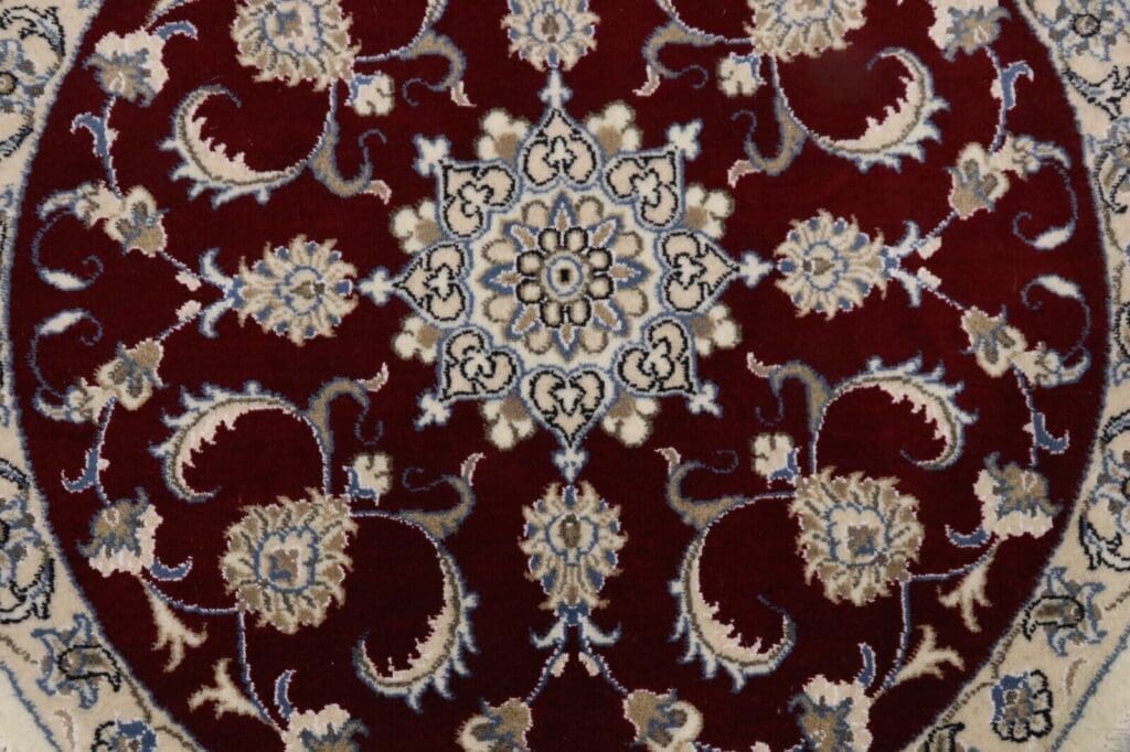 Persian Rug Nain 100 x 100 cm Wool Hand-knotted