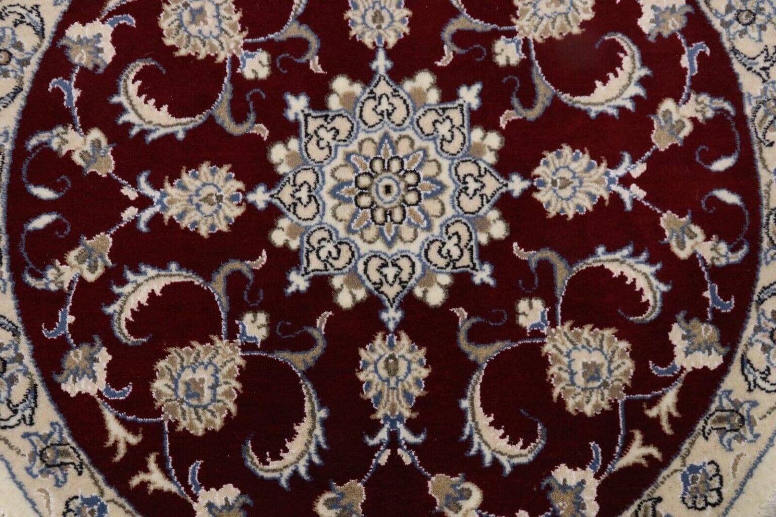 Persian Rug Nain 100 x 100 cm Wool Hand-knotted
