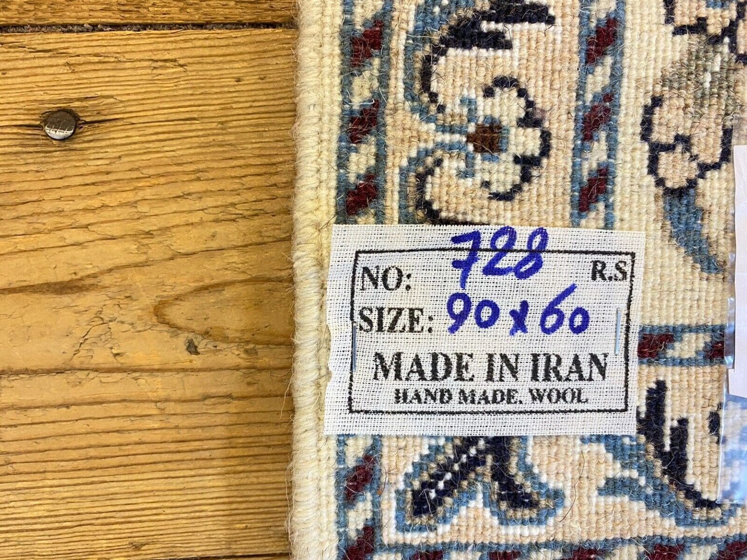 Persian Rug Nain 90 x 60 cm Wool Hand-knotted