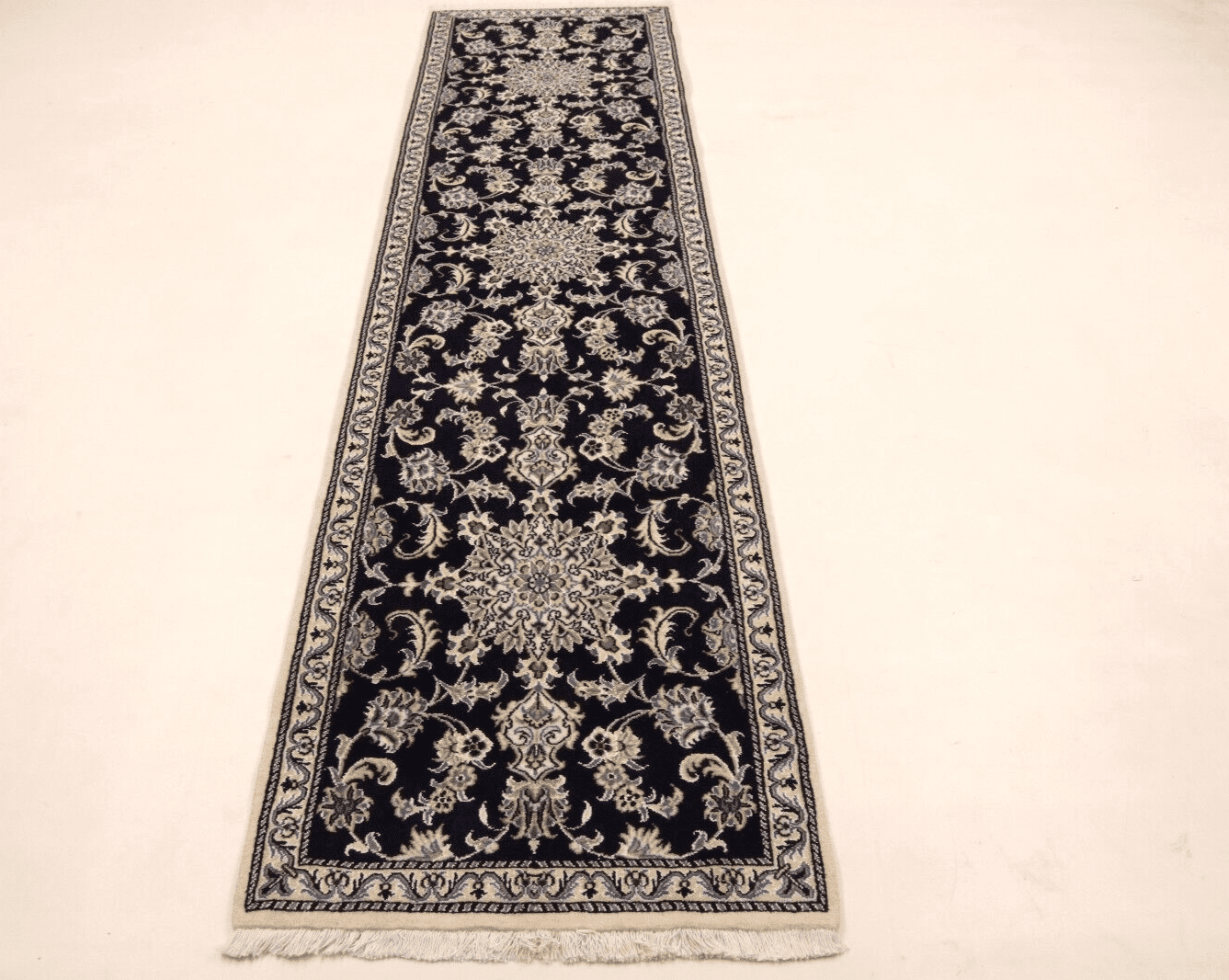 Persian Rug Nain 290 x 77 cm Wool Hand-knotted