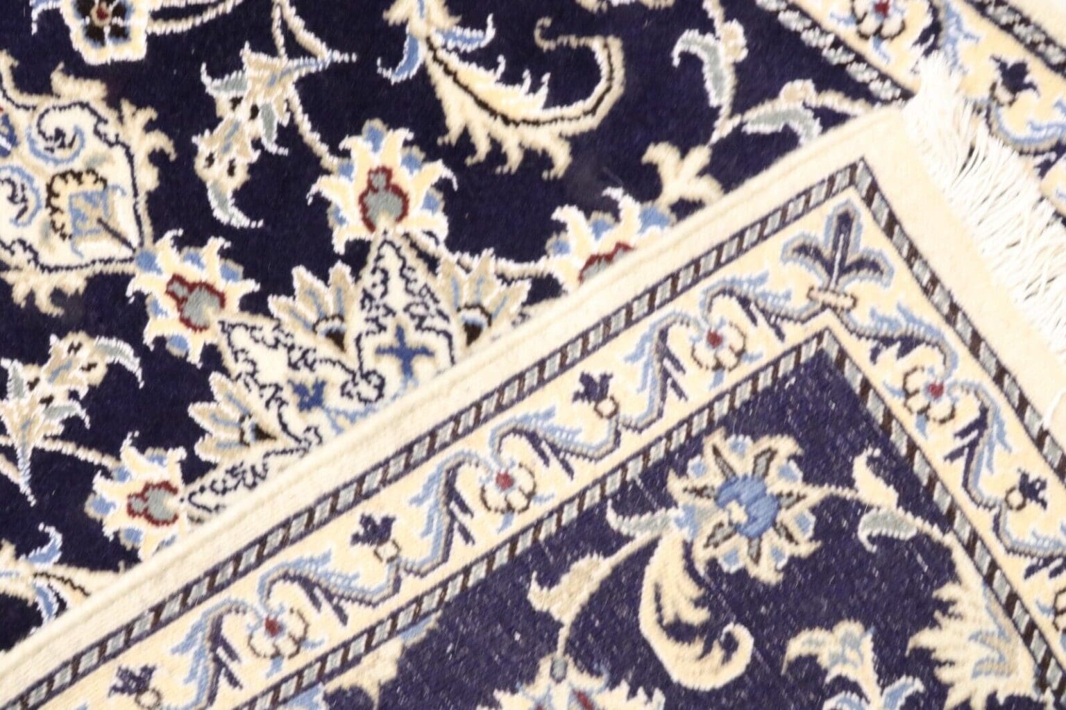 wunderschoner-orientteppich-super-nain-280-x-77-cm-300000-knoten-m-90-1-1 Persian Rug Nain 280 x 77 cm Wool Hand-knotted