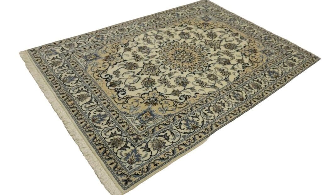 wunderschoner-orientteppich-super-nain-200-x-144-cm-ca-300000-knoten-m-1-1 Persian Rug Super Nain 200 x 144 cm Wool Hand-knotted