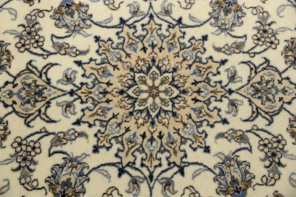 wunderschoner-orientteppich-super-nain-200-x-144-cm-ca-300000-knoten-m-1-2 Persian Rug Super Nain 200 x 144 cm Wool Hand-knotted