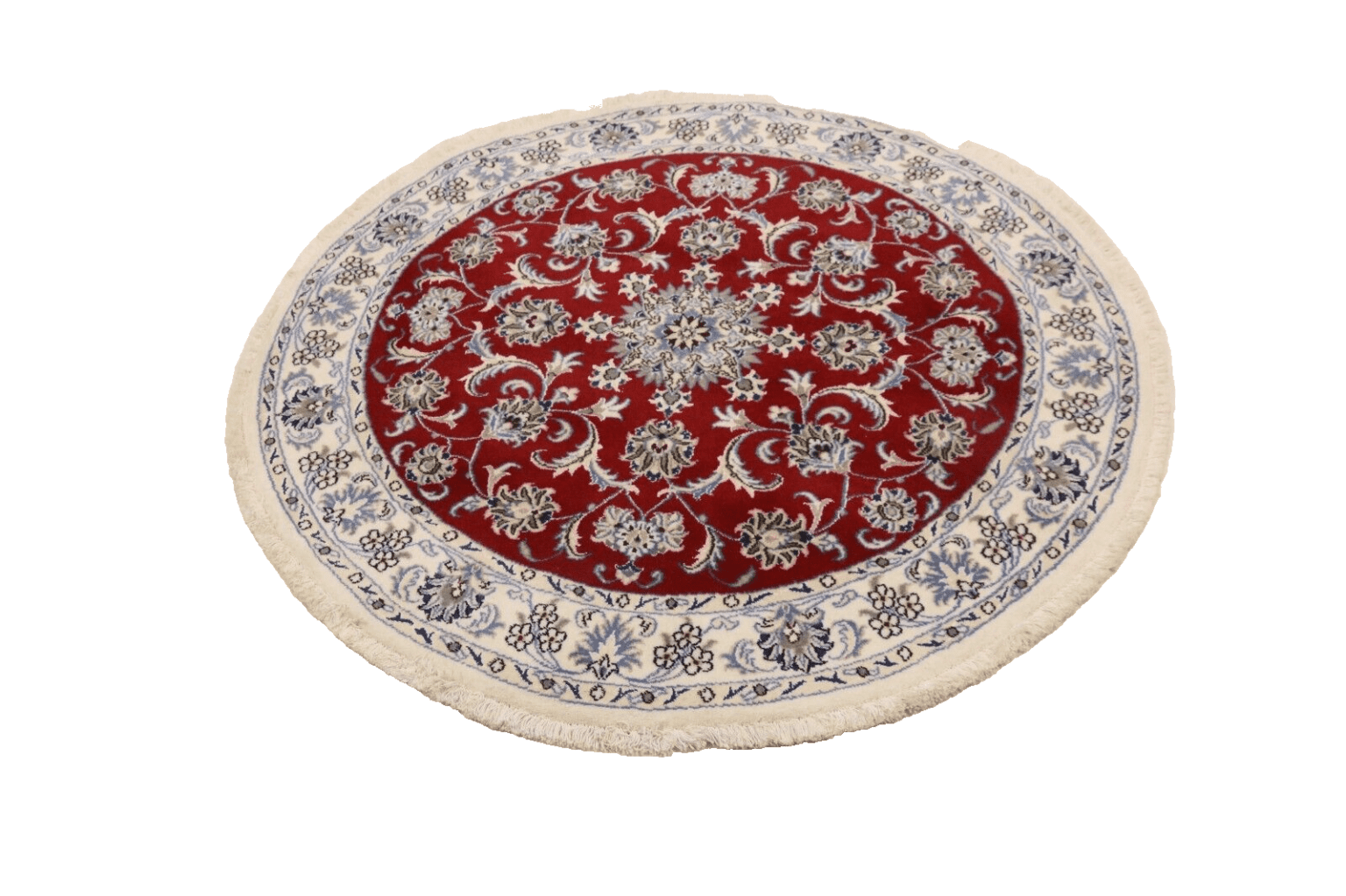 wunderschoner-orientteppich-150-x-150-cm-300000-knoten-m-90-1-1 Persian Rug Nain 150 x 150 cm Wool Hand-knotted