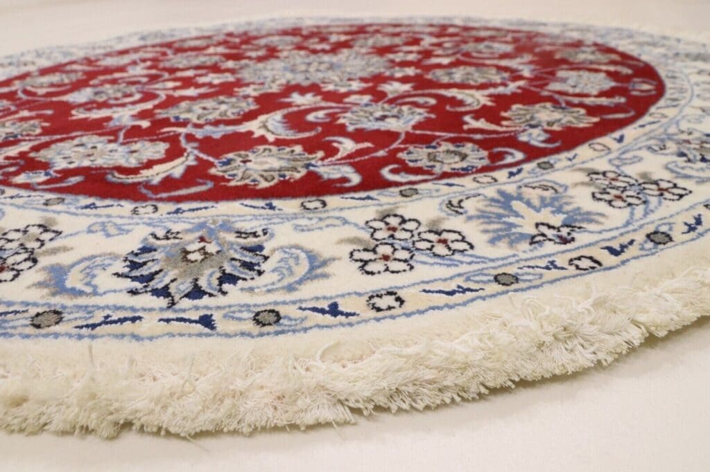 wunderschoner-orientteppich-150-x-150-cm-300000-knoten-m-90-1-1 Persian Rug Nain 150 x 150 cm Wool Hand-knotted