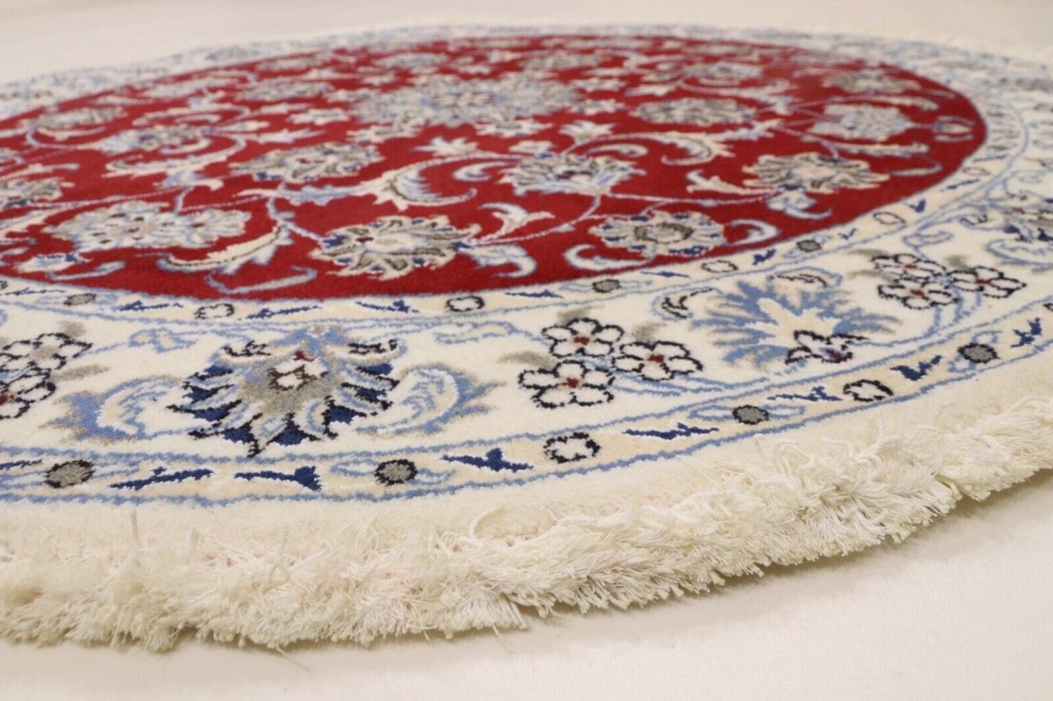 wunderschoner-orientteppich-150-x-150-cm-300000-knoten-m-90-1-1 Persian Rug Nain 150 x 150 cm Wool Hand-knotted