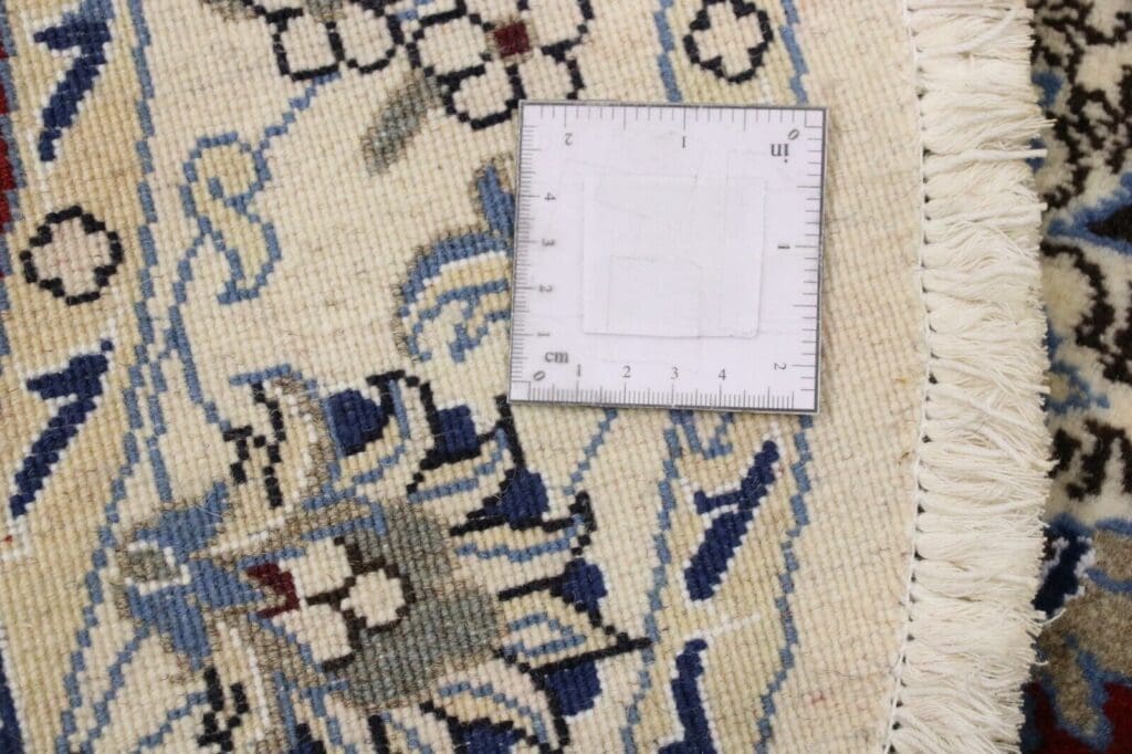 wunderschoner-orientteppich-150-x-150-cm-300000-knoten-m-90-1-4 Persian Rug Nain 150 x 150 cm Wool Hand-knotted