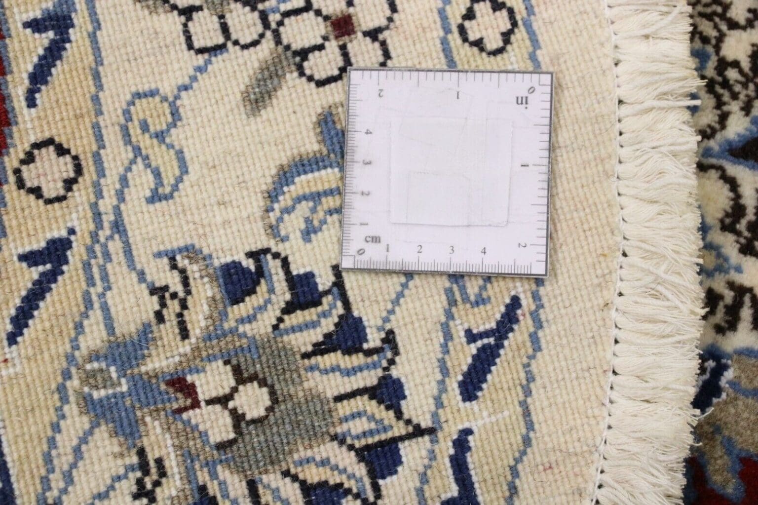 wunderschoner-orientteppich-150-x-150-cm-300000-knoten-m-90-1-4 Persian Rug Nain 150 x 150 cm Wool Hand-knotted