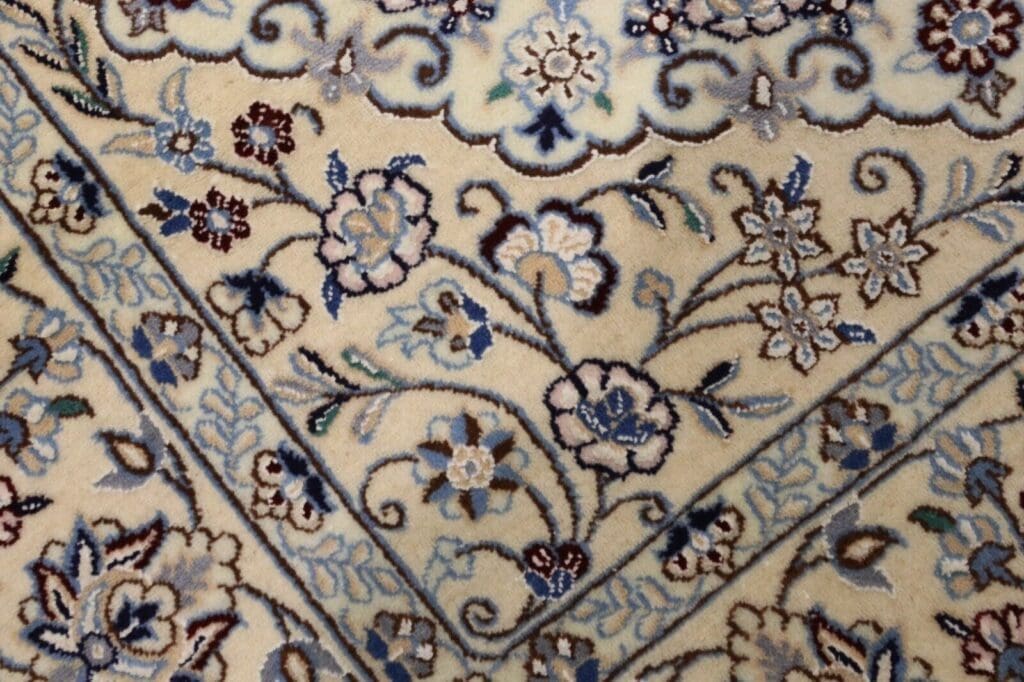 wunderschoner-perserteppich-172-x-117-cm-1000-knoten-m-80-korkwolle Persian Rug Nain 172 x 117 cm Cork Wool Hand-knotted