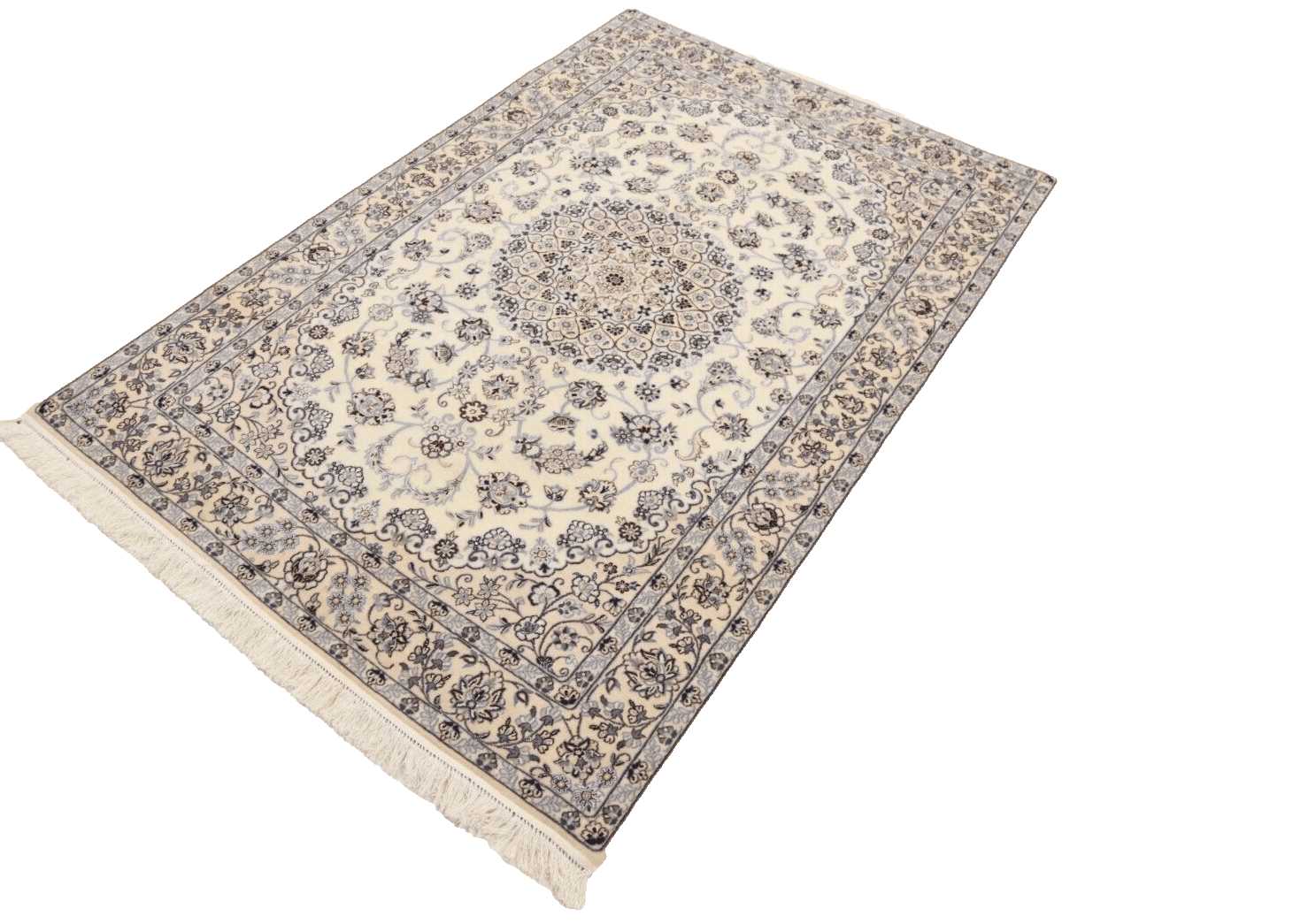 wunderschoner-perserteppich-172-x-117-cm-1000-knoten-m-80-korkwolle-1-4 Persian Rug Nain 172 x 117 cm Cork Wool Hand-knotted