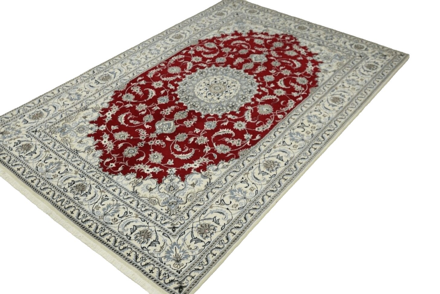 wunderschoner-perserteppich-nain-290-x-197-cm-ca-300000-knoten-m-90-1-3 Persian Rug Nain 290 x 197 cm Wool Hand-knotted