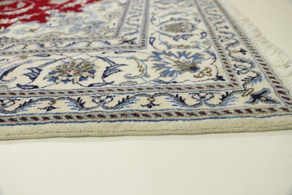 wunderschoner-perserteppich-nain-290-x-197-cm-ca-300000-knoten-m-90-1-2 Persian Rug Nain 290 x 197 cm Wool Hand-knotted