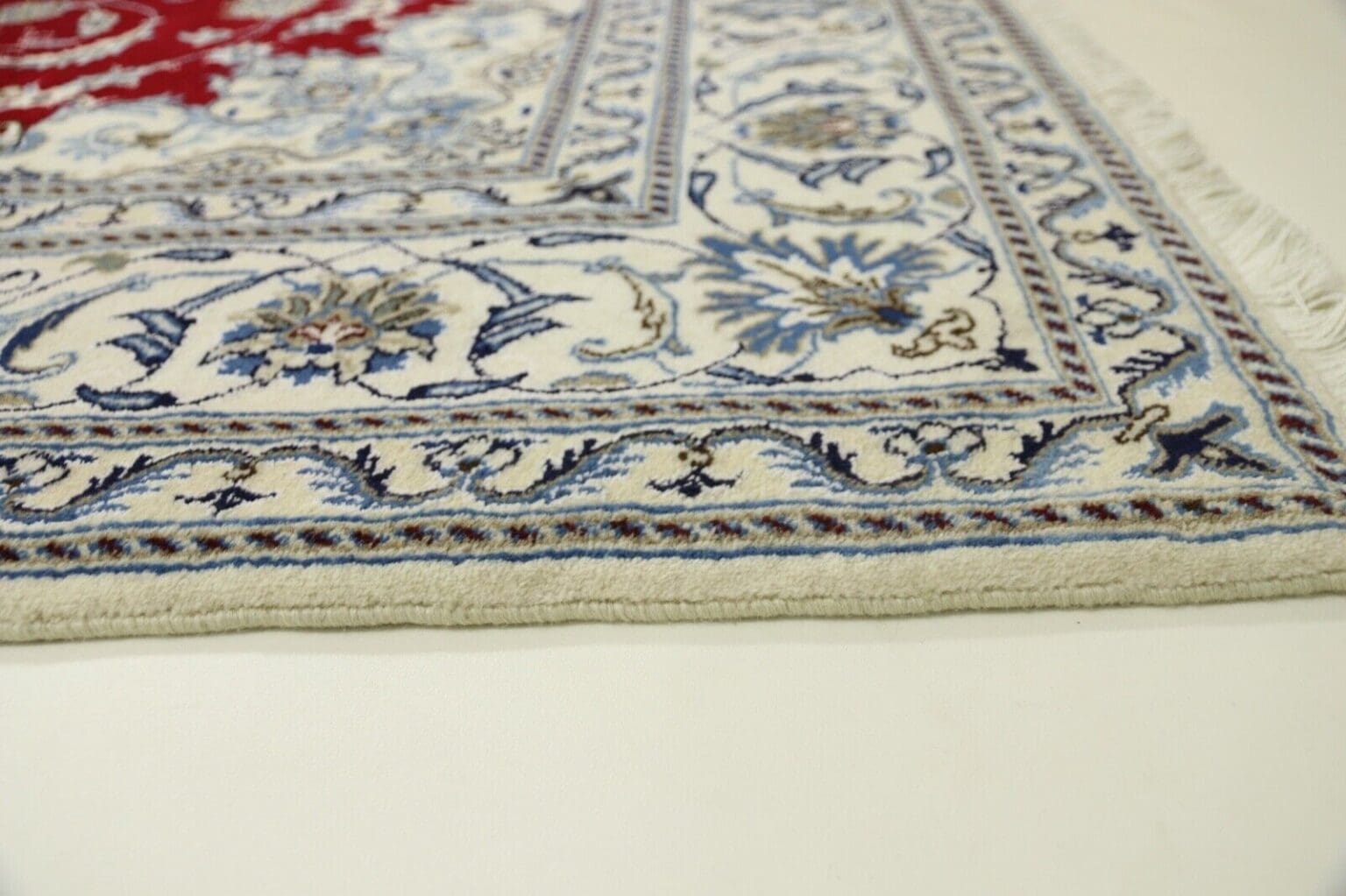 wunderschoner-perserteppich-nain-290-x-197-cm-ca-300000-knoten-m-90-1-2 Persian Rug Nain 290 x 197 cm Wool Hand-knotted