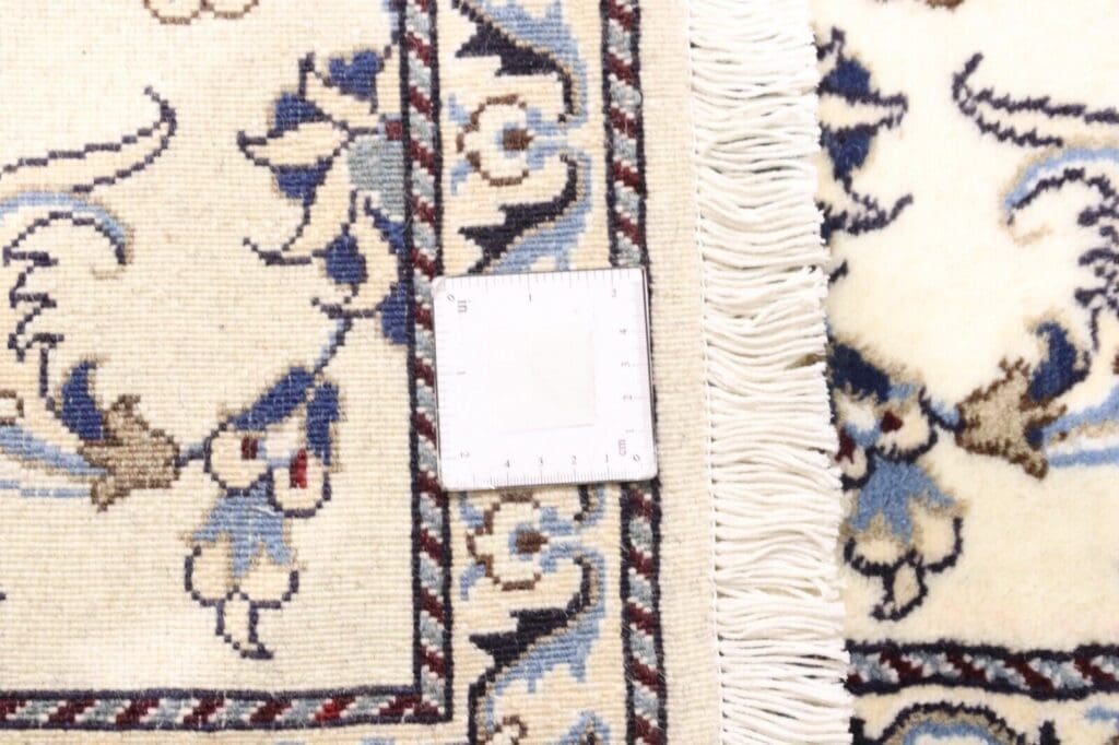 Persian Rug Nain 187 x 78 cm Wool Silk Hand-knotted
