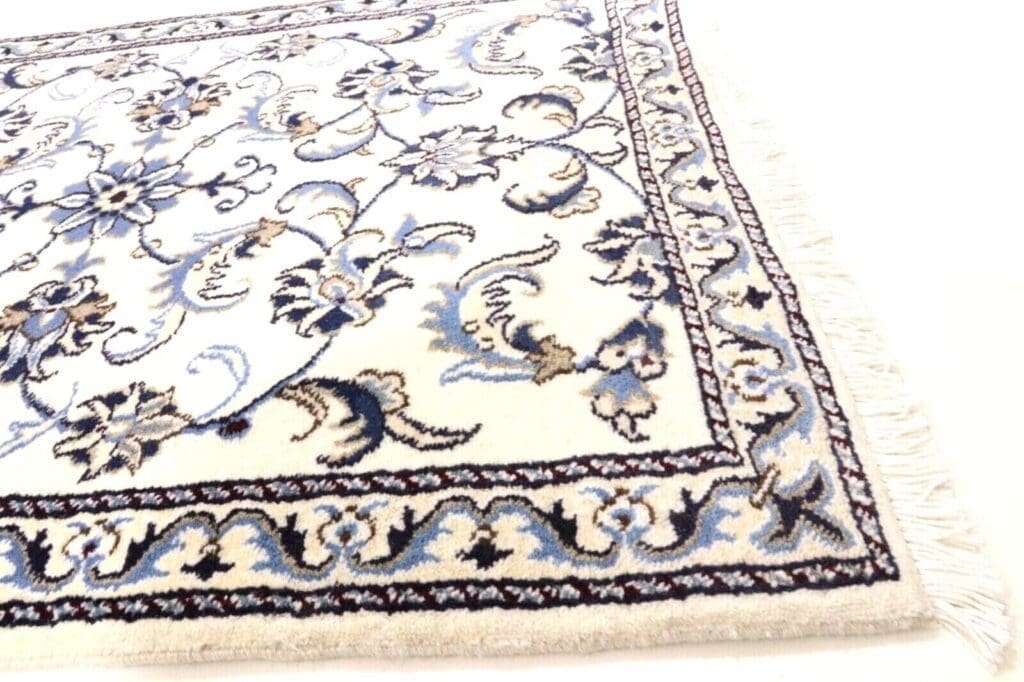 Persian Rug Nain 187 x 78 cm Wool Silk Hand-knotted