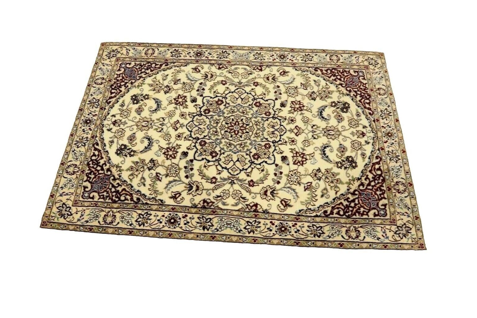 wunderschoner-super-nain-9-la-perserteppich-147-x-100-cm-500000-1 Persian Rug Nain 147 x 100 cm Cork Wool Hand-knotted