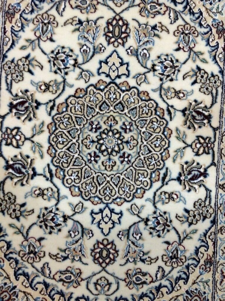 wunderschoner-orientteppich-super-nain-9-la-92-x-64-cm-ca-500000-1 Persian Rug Nain 92 x 64 cm Wool Hand-knotted