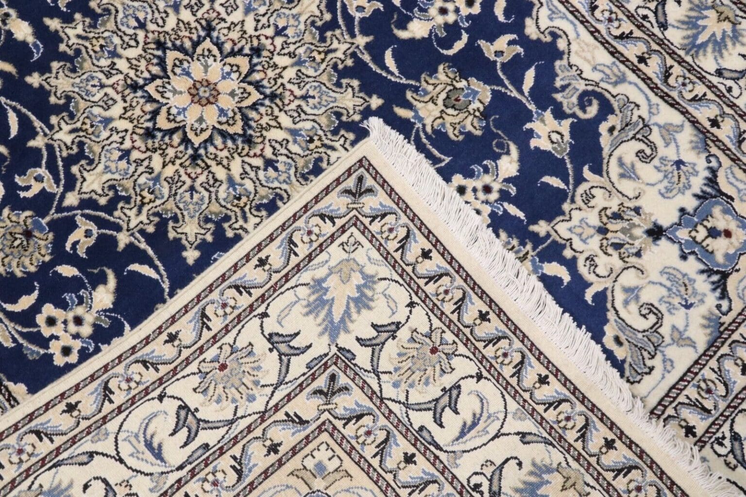 Persian Rug Nain 215 x 153 cm Wool Hand-knotted