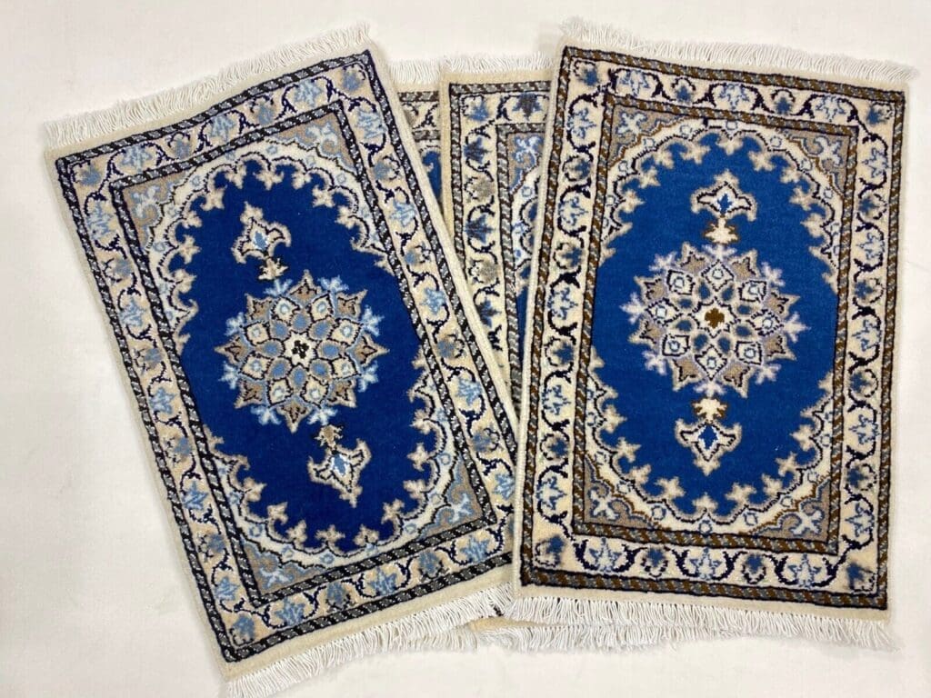 wunderschoner-perserteppich-nain-60-x-40-cm-mit-300000-knoten-m-90-1-2 Persian Rug Nain 60 x 40 cm Wool Hand-knotted