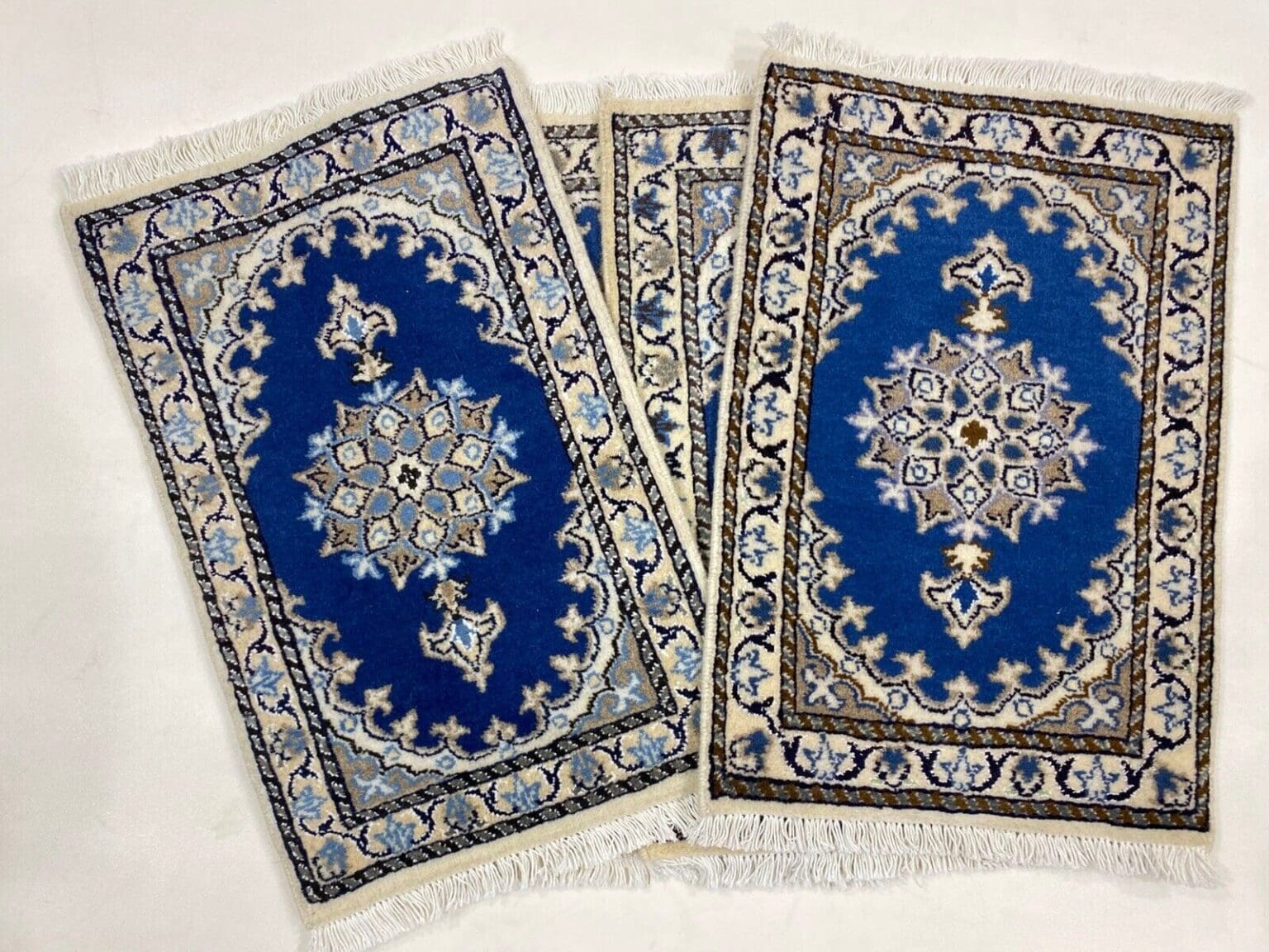 wunderschoner-perserteppich-nain-60-x-40-cm-mit-300000-knoten-m-90-1-2 Persian Rug Nain 60 x 40 cm Wool Hand-knotted