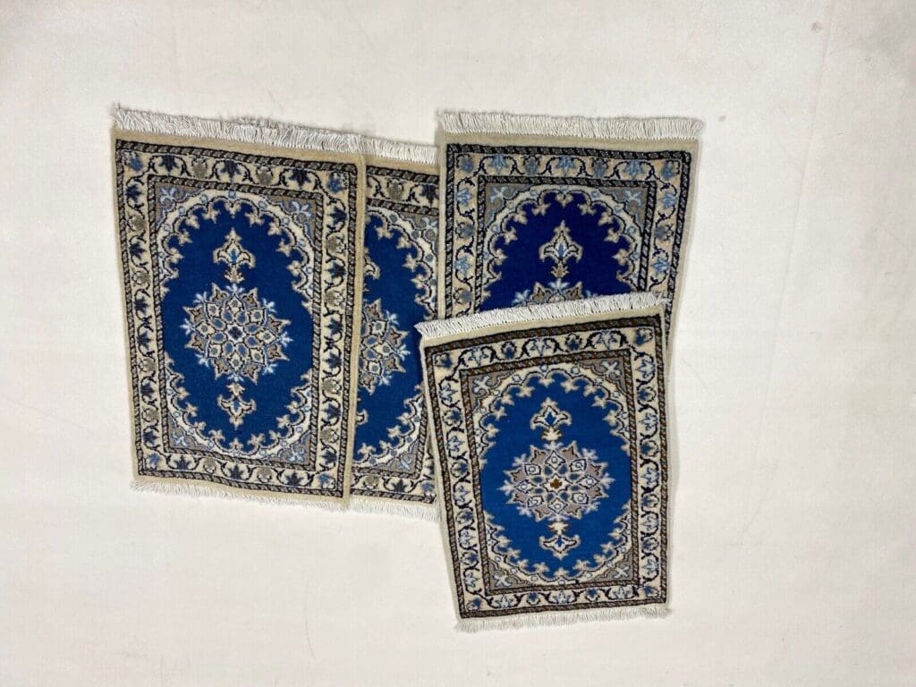 wunderschoner-perserteppich-nain-60-x-40-cm-mit-300000-knoten-m-90-1-3 Persian Rug Nain 60 x 40 cm Wool Hand-knotted