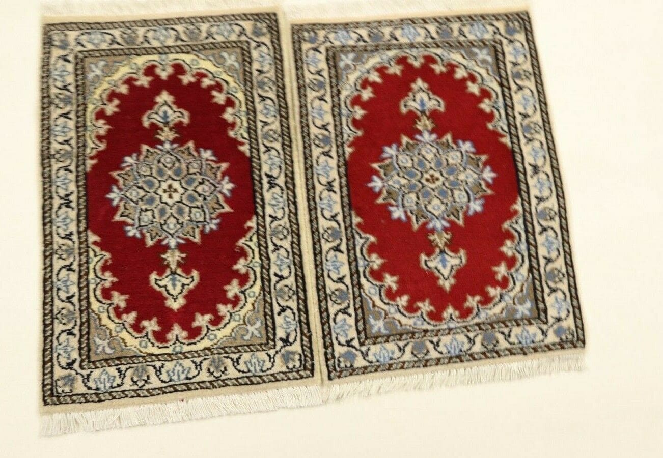 Persian Rug Nain 60 x 40 cm Wool Hand-knotted