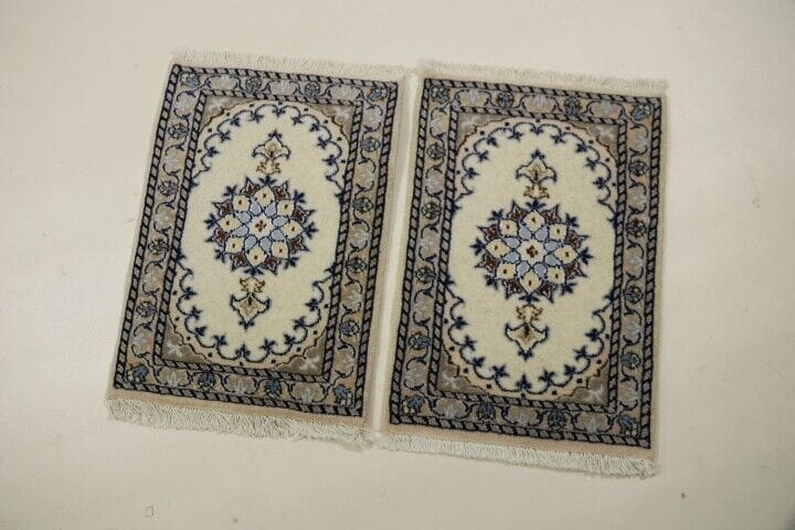 Persian Rug Nain 60 x 40 cm Wool Hand-knotted