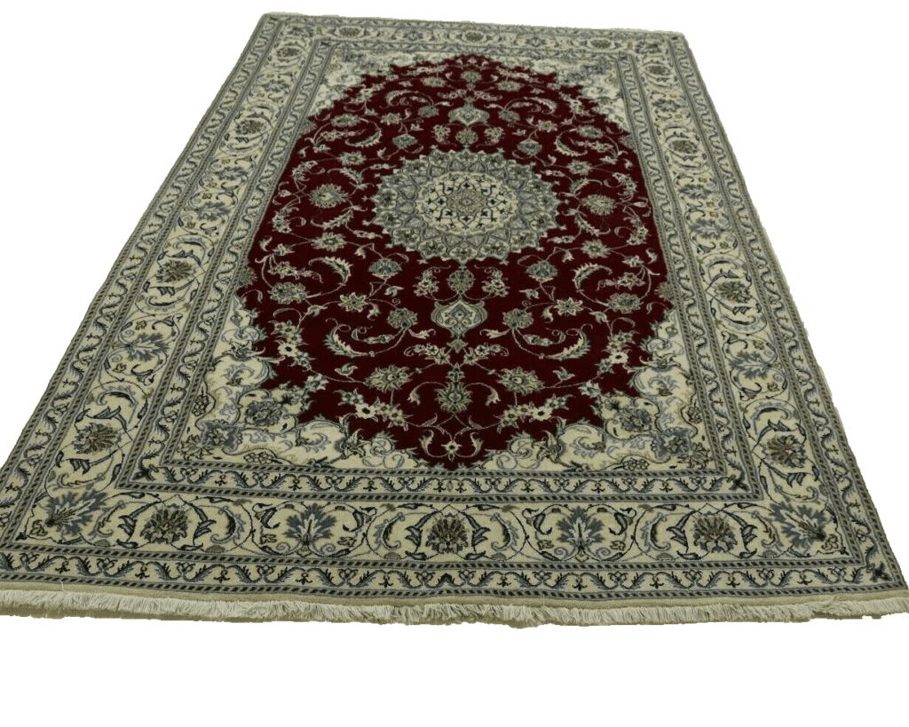 wunderschoner-perserteppich-nain-mit-seide-293-x-198-cm-ca-300000-2 Persian Rug Nain 293 x 198 cm Wool Hand-knotted