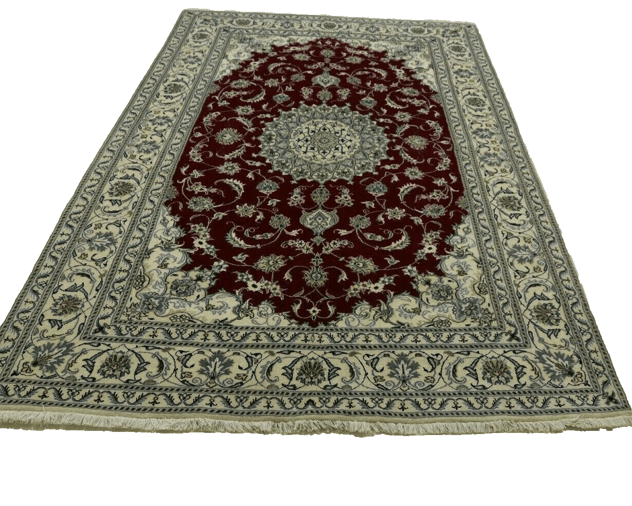 wunderschoner-perserteppich-nain-mit-seide-293-x-198-cm-ca-300000-2 Persian Rug Nain 293 x 198 cm Wool Hand-knotted