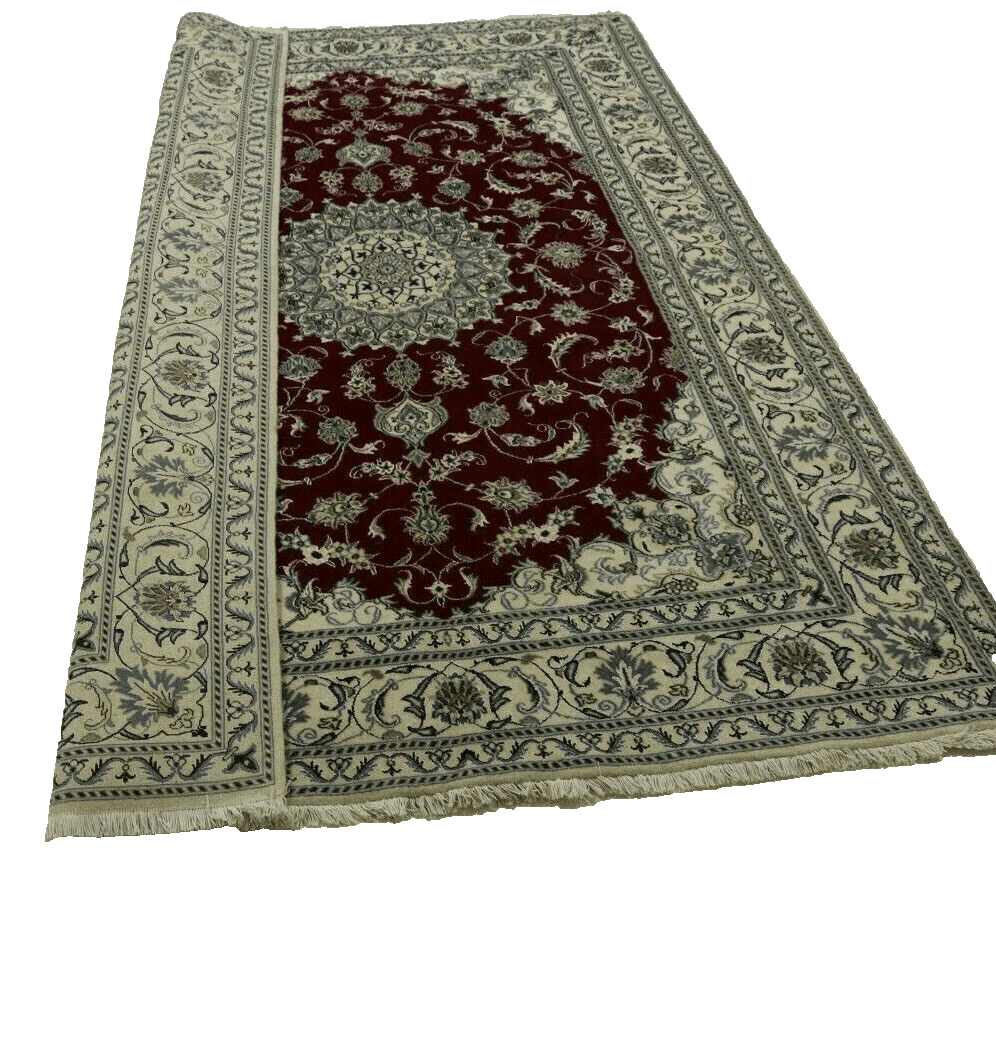 wunderschoner-perserteppich-nain-mit-seide-293-x-198-cm-ca-300000-4 Persian Rug Nain 293 x 198 cm Wool Hand-knotted