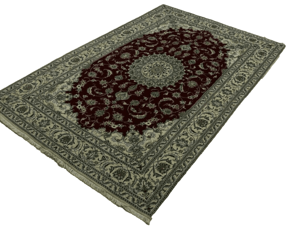 wunderschoner-perserteppich-nain-mit-seide-293-x-198-cm-ca-300000-5 Persian Rug Nain 293 x 198 cm Wool Hand-knotted