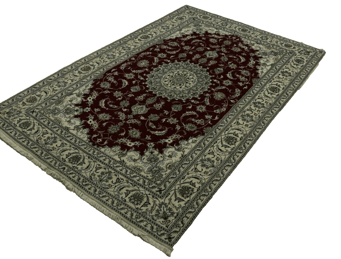 wunderschoner-perserteppich-nain-mit-seide-293-x-198-cm-ca-300000-5 Persian Rug Nain 293 x 198 cm Wool Hand-knotted